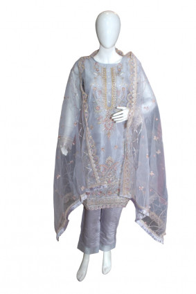 Pakistani Light Violet color suit set