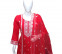 Red Ladies Suit with organza dupatta