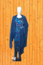 Blue Chinon Suit with chiffon dupatta