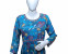 Blue Chinon Suit with chiffon dupatta